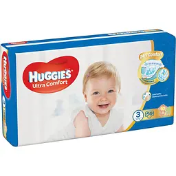 Підгузки Huggies Ultra Comfort 3 (4-9 кг), 56 шт. - мініатюра 2