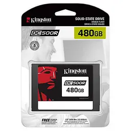 Накопичувач SSD Kingston Sata 2.5" 480Gb DC500R 500 512 (SEDC500R/480G) Б/в - мініатюра 3