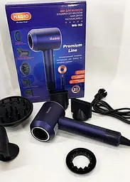 Фен Magio MG-162 Premium Line з 5 насадками, 3 швидкості та 4 температурні режими 1500 Вт Синій - мініатюра 4