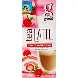 Напій G'tea! Tea Latte Wild Strawberry Cake на основі екстракту чорного чаю 10 г (924964) - мініатюра 2