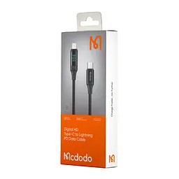 Кабель Mcdodo Digital HD Type-C to Lightning 36W Data Cable 1.2 м CA-1030 Чорний - мініатюра 2