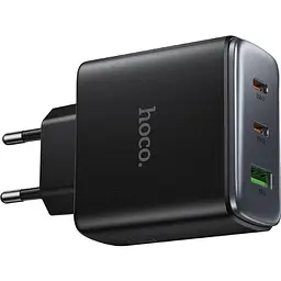 Мережевий зарядний пристрій Hoco C160A Upgrade PD65W Black (6942007672009) [163534] - мініатюра 4