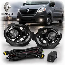 Протитуманні фари для Renault Master 2011-2019 H11 55W з проводкою Комплект (OEM: LH-8200002469 RH-8200002470) (RN-6060) - мініатюра 2