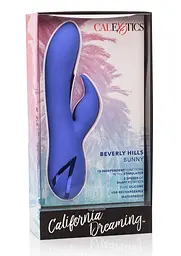 Вібратор-кролик CalExotics California Dreaming Beverly Hills Bunny 20.3 см синій - мініатюра 3