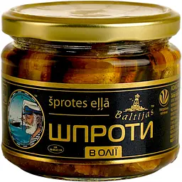 Шпроти Baltijas в олії 250 г - мініатюра 2