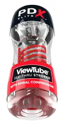 Мастурбатор PDX Elite ViewTube 2 See-Thru Stroker прозорий - мініатюра 2