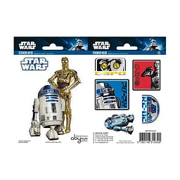 Стікер-наклейка ABYstyle Star Wars — R2-D2/C3PO 16х11 см / 2 аркуші (ABYDCO160)