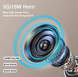 Портативна колонка Kisonli G101 ретро для караоке Bluetooth 2400 mAh 30 Вт 2 микрофона Brown - мініатюра 7