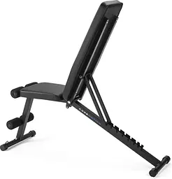 Складана регульована лава для тренувань Gymtek XL400 з еспандерами для дому - мініатюра 6