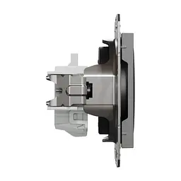Розетка Schneider Electric ASFORA без заземлення антрацит (EPH3000171) - мініатюра 3