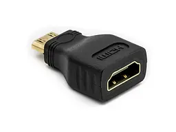 Адаптер PowerPlant Mini-HDMI - HDMI Black (CA911080) - мініатюра 2