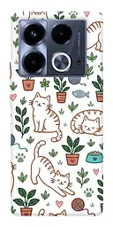 TPU чохол Demsky Cats pattern для Infinix Note 40 4G