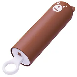 Вібратор CuteVibe Teddy Brown (Pink Dildo), реалістичний вібратор під виглядом морозива - мініатюра 2