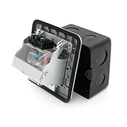 Розетка універсальна + 1 Shuko + 1RJ-45 висувна із заземленням J02L, Input: AC 100-250V 13A, White - мініатюра 5