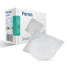 Вбудований світильник Feron DL2901 під лампу білий