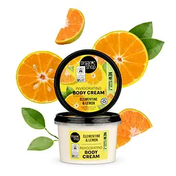 Крем для тіла Клементин і Лимон Invigorating Organic Shop 250 мл
