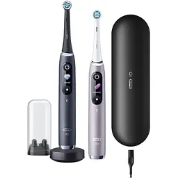 Уцінка. Електрична щітка Oral-B iO Series 9 Duo iOM9d.2J2.2AD 3758+додаткова ручка Black  - мініатюра 3