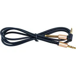 Кабель мультимедійний 3.5mm M to 3.5mm M 1.0m 90° corner Black HOCO (6957531025665) - мініатюра 4