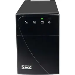 Джерело безперебійного живлення PowerCom BNT-1200AP Black, 1200 ВА, 720 Вт, USB, лінійно-інтерактивний, AVR, 5 розеток (IEC), RJ45