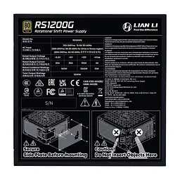 Блок живлення Lian Li 1200W RS Gold (G9P.RS1200G.BH00.EU) - мініатюра 8