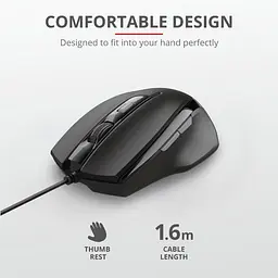 Комп'ютерна миша Trust Voca USB-A чорний teh0014045 - мініатюра 7