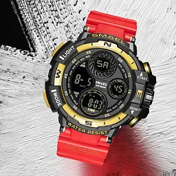 Годинник наручний чоловічий Smael 8038 Black (15180) - мініатюра 2