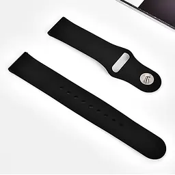 Універсальний ремінець Silicone Band для Samsung Watch 22mm Black [36038] - мініатюра 3