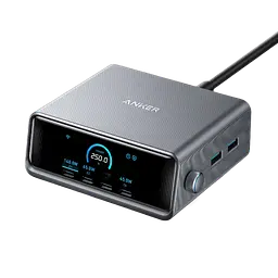 Сетевое зарядне пристрій Anker GaNPrime Charger - 250W, 4xUSB-C PD & 2xUSB-A Black (7169878)