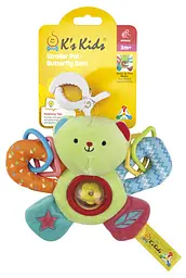 Брязкальце Ks Kids Метелик, м'яке з прорізувачем (KA10825-HC) - мініатюра 2