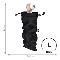 Мішечок для зберігання іграшок Satisfyer Treasure Bag L Black Satisfyer IG059501; SX0549 98420 - мініатюра 1
