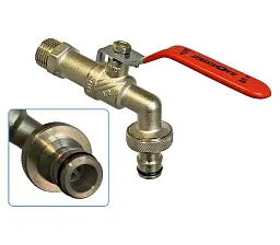 Кран для поливу Zegor PF11 1/2" з конектором швидкого підключення 30412 - мініатюра 3