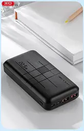 Портативний зовнішній акумулятор XO PR187 10000mAh PD20W+QC22.5W (Чорний) - мініатюра 3