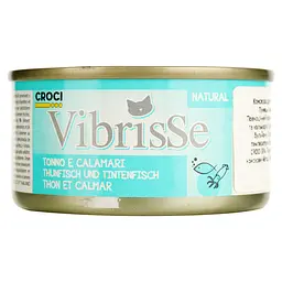 Вологий корм для котів Vibrisse з тунцем та кальмаром 70 г - мініатюра 2