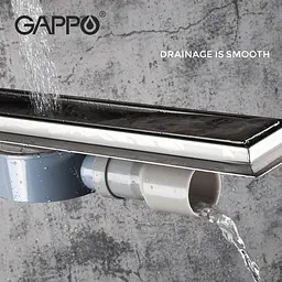 Душовий канал Gappo G810007-4, 70х1000 мм нержавіюча сталь під плитку - мініатюра 3
