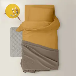 Дитяча постіль Cosas Curcuma без простирадла 110х140 см (Ranfors16_Mustard_140_2) - мініатюра 3