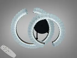 LED люстра Diasha 2509/500+400BK з пультом і декоративною підсвіткою - мініатюра 2