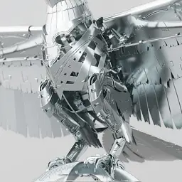 Конструктор Metal Time Колекційна модель Unity Wings Eagle Silver Armor (MT101/READY) - мініатюра 4