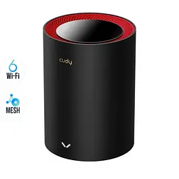 Маршрутизатор WiFi Mesh-система WiFi 6 2.5G Cudy M3000 Black (1-Pack) дводіапазонний AX3000 (73-00519) - мініатюра 1