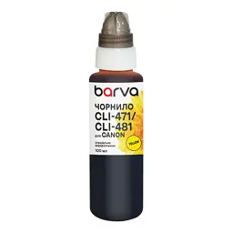 Чорнило Barva Canon CLI-471/CLI-481 100 мл, special, yellow (C471-556e)
