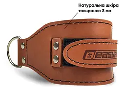 Манжета EasyFit F9 коричнева для тяги на тренажері (шкіра) - мініатюра 2