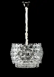 Підвісна кришталева люстра Splendid Ray L5748/400/4 (SLIVER), хром, 4 лампи E14, від 6-15 м² - мініатюра 3