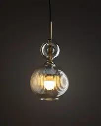 Підвісний світильник, люстра TK Lighting 11040 Sophia E14 1x10W IP20 бурштиновий - мініатюра 2