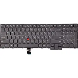 Клавіатура для ноутбука Lenovo ThinkPad E560, чорна, чорний фрейм (KB315857)