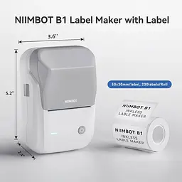 Принтер етикеток наклейок Niimbot B1, термопринтер - мініатюра 5