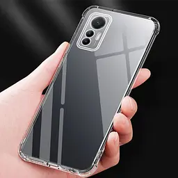 TPU чохол GETMAN Ease logo посилені кути Full Camera для Xiaomi 12 Lite Безбарвний (прозорий) - мініатюра 4