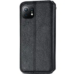 Шкіряний чохол-книжка GETMAN Cubic (PU) для Xiaomi Mi 11 Чорний - мініатюра 3