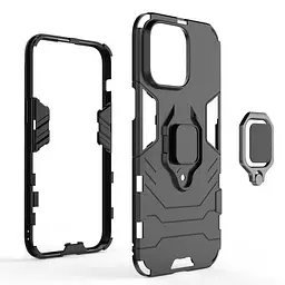 Чохол бампер Primolux Ring Armor для Apple iPhone 15 Pro Black - мініатюра 6