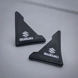 Захист кутів дверей Suzuki 2 шт Гумові 45х58х47 мм на скотчі Чорні Посилені (протиударні чохли від сколів) - мініатюра 3