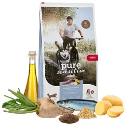 Сухий корм Mera Pure Sensitive fresh meat Hering&Kartoffel 12.5 кг для собак з м'ясом оселедця і картоплі