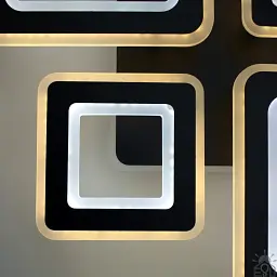 Смарт люстра керована світлодіодна OVAL RGB 110 Bт 5S 550x520x75 мм Чорна ESLLSE - мініатюра 5